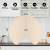 2 PCS Lazy Susan Shelf Liner,Silicone Waterproof Shelf Cabinet Liner,Non