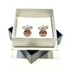 Silver Cufflinks, Silver and Copper Cufflinks, gifts for him, Copper