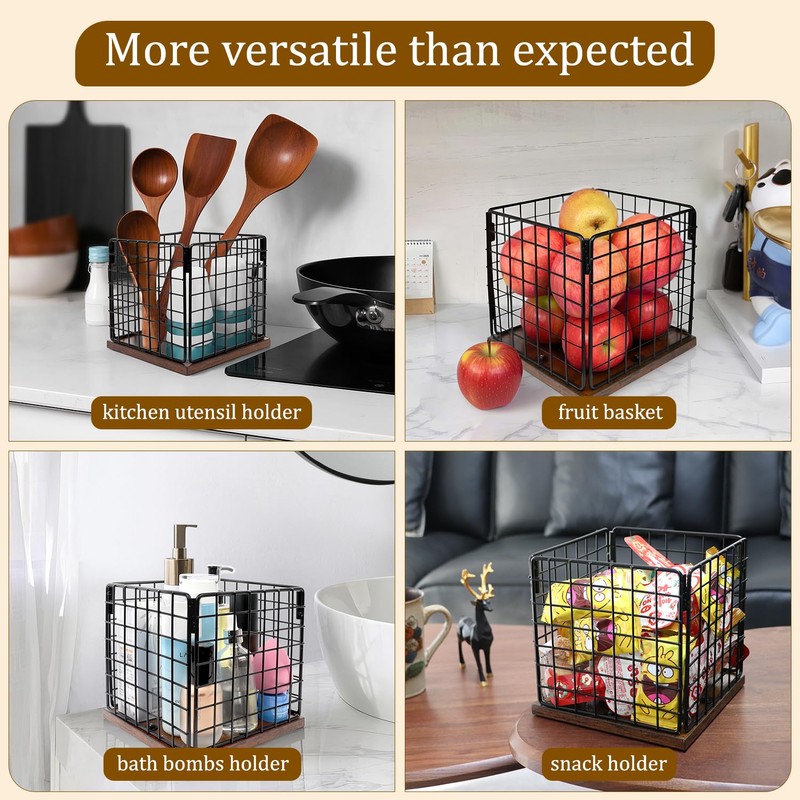 NutroLab Coffee Pod Holder Basket-Sturdy Coffee Pod Holder Organizer Large