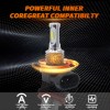AUIMSOCO H11 LED Headlight Super Bright Bulbs Kit White 6000K