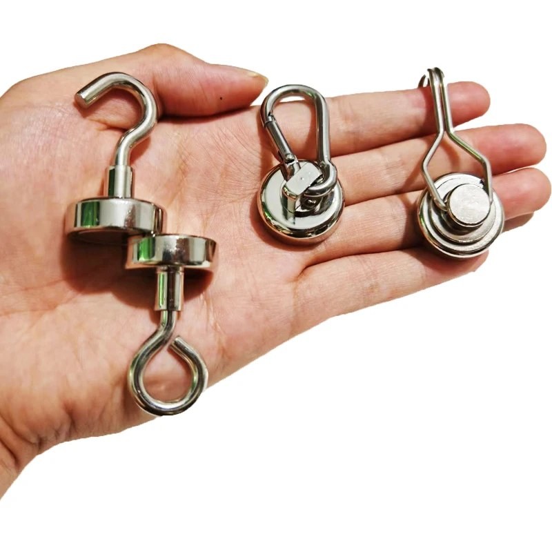 Vellure Magnetic Hooks Strong – Heavy Duty Neodymium Metal Hanger, Home and Kitchen Organization