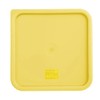 Hygiplas Square Yellow Lid to fit - Large 10/15Ltr