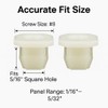 347347 60PCS Retainer Nut Fasteners, Headlamp Grille Clips