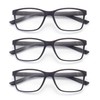 Goosen Gracious 3 Pack Reading Glasses for Men Large Spring
