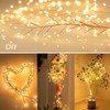 KINGCOO Cluster Fairy Lights with Remote, Waterproof 50LED Silver Wire