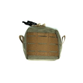 Tethrd Molle Pouch with Malice Clips - Laser Cut Molle - Durable Construction - Attach to Hunting Saddle, Backpack, or Any Outdoor Gear - Made in The USA, Ranger Green, Small