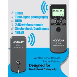 AODELAN Compatible with Sony Camera Shutter Release Digital Timer Remote Shutter Release for Sony ILCE-a1, a9, a9M2, 7, 7M2, 7M3, a7M4, 7M3K, 7R, 7RM2, 7RM3, 7RM4, 7S, 7SM2, 7SM3 and More
