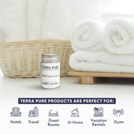 Terra Pure White Tea & Coconut Lotion, Travel Size Hotel Amenities, 1 oz. (Case of 100)