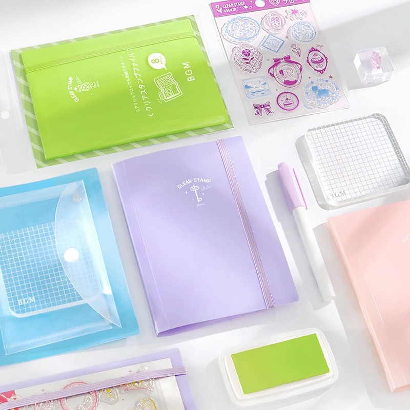 BG M File Clear Stamp File Baby Blue BT-CF011