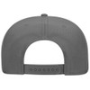 OTTO Cap with Flat Visor and Snapback, charcoal grey, 57.5-62.0