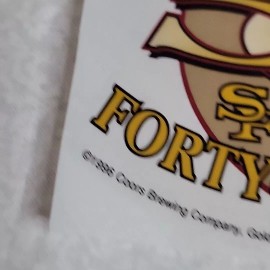 San Francisco 49ers Coors Light 50th Anniversary Vintage 1990s Sticker 3x3"