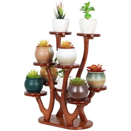 Jotboom Small Plant Stand for Window Sill,9 Tier Tabletop Succulent Plant Stand Windowsill Plant Shelf Indoor,Multi-Layers Succulent Plant Display Rack for Home Office Balcony