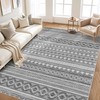 Large Living Room Area Rug 5x7: Soft Machine Washable Boho