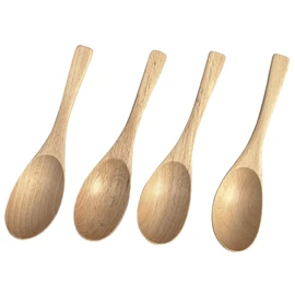 kicoriya Set of 4 Wooden Soup Spoons Astragalus