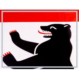 PHENO FLAGS Berlin Flag - Federal State Flag with Brass Eyelets - 90 x 150 cm - Weatherproof Flags for Flagpole - 100% Polyester