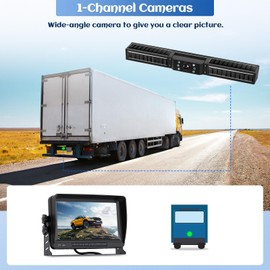 Digital Wireless Backup Camera Kit, HD 1080P Reverse Camera Kit with Super Night Vision, IP69 Waterproof Rear View Camera 7'' LCD Monitor Plug and Play RV Camera for RVs Trucks Campersr