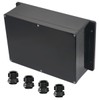 Raculety Project Box ABS Black Electrical Boxes IP65 Outdoor Waterproof
