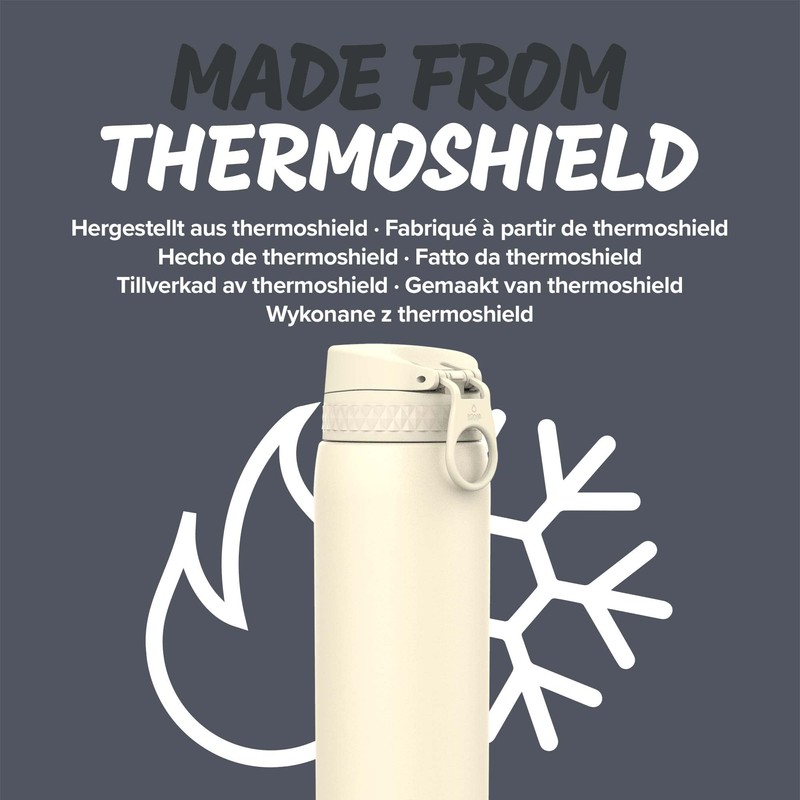 Ion8 Leak Proof Vacuum Insulated Water Bottle, Peach, 920 ml