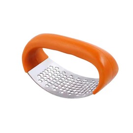 JCUGSBS Upgrade Stainless Steel Garlic Press, 2024 Garlic Press, Robust Stainless Steel Garlic Mincer, Garlic Chopper with Peeler and Cleaning Brush for Chopping Garlic