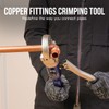 BANCHEE Hydraulic Copper Tube Fittings Crimping Tool with 1/2,3/4 and