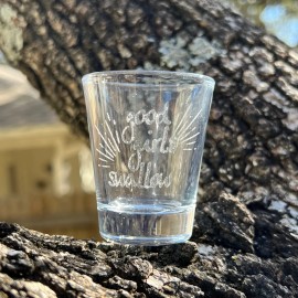 HipFlaskPlus 2oz Good Girls Swallow Shotglass LASER
