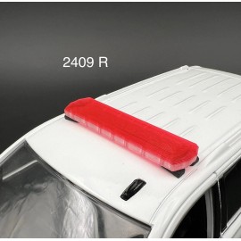 LED Ready Lightbar 1/24 25 27 LED Ready Code 3 2700 Red Lightbar Fire Sheriff Highway Patrol Police