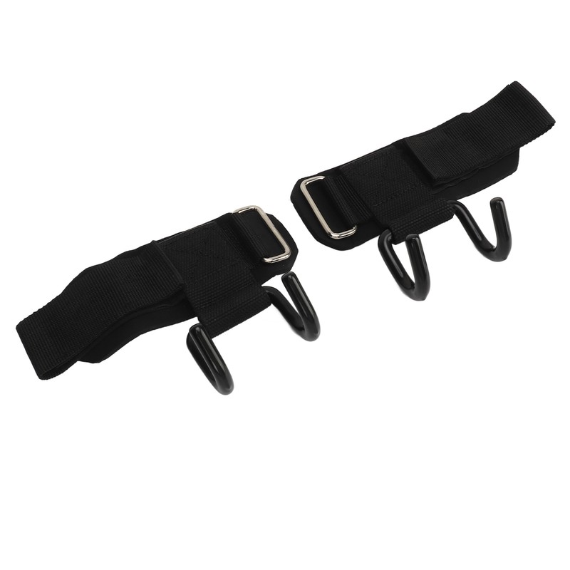 2pcs Weight Lifting Hook Heavy Duty Wrist Wraps Power Weight