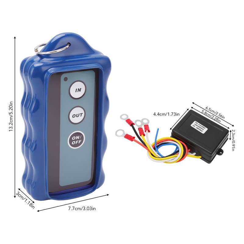 Universal Wireless Winch Remote Control Electric Winch Controller with 434MHZ