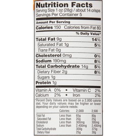 Sensible Portions Stacked Garden Veggie Chips, Cheddar, 5 oz (Pack of 12)