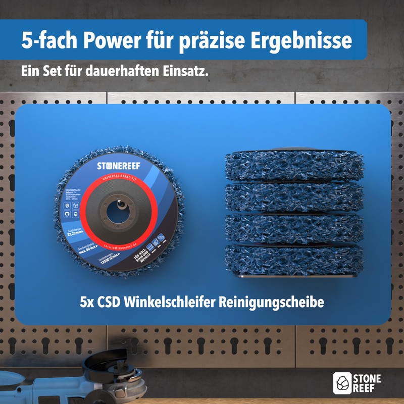 Cleaning Disc Set of 5 [125 x 2.0 x 22.23