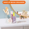 Clear Acrylic Pen Holder with 3 Compartments for Desk Organization