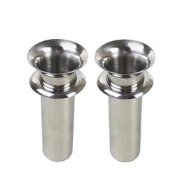 Hanadate High Grade Stainless Steel, Intermediate Type, With Brim, Diameter 2.3 inches (58 mm), Ring Bottom Depth: 5.7 inches (145 mm), Set of 1 to 2 (RS58-145 Large)