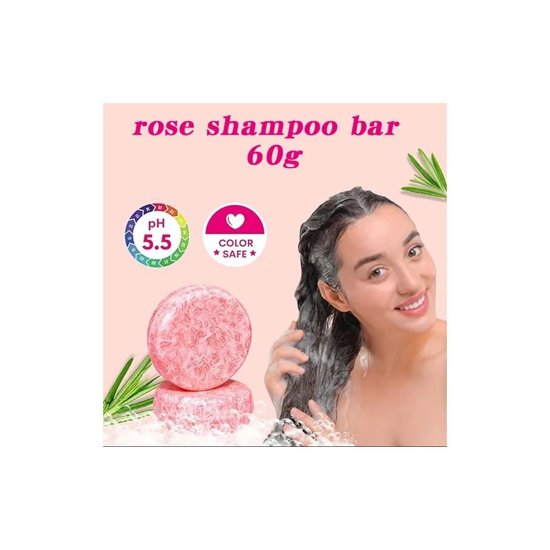 Champú E Soap Rose Para Lavar El Cabello, 60 G,