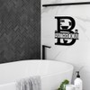 XORT Bathroom Signs Metal Wall Decor, Metal Bathroom Wall Art,