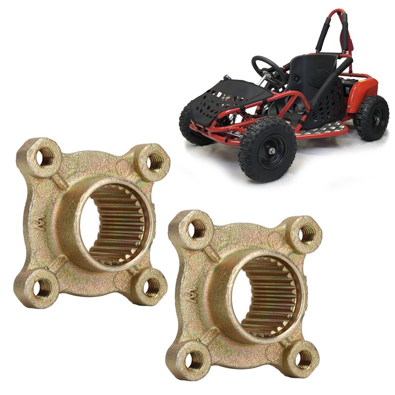 2pcs Wheel Rear Axle Hub 28 Tooth Spline 4 Stud