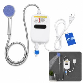 NOLITOY Electric Tankless Water Heater : Anti Scald Instant Hot Water System for Kitchen Washin Bathroom — Compact Point of Use Heater with LCD Display