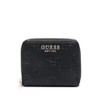 GUESS Women's Cresidia SLG Small Zip Around Wallet, Black, One