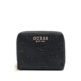 GUESS Women's Cresidia SLG Small Zip Around Wallet, Black, One Size