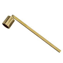 Tim&Lin Gold Candle Snuffer Accessory - Stainless Steel Polished Candle Extinguisher Snuffer Accessory with Long Handle - for Putting Out Extinguish Candle Wicks Flame Safely