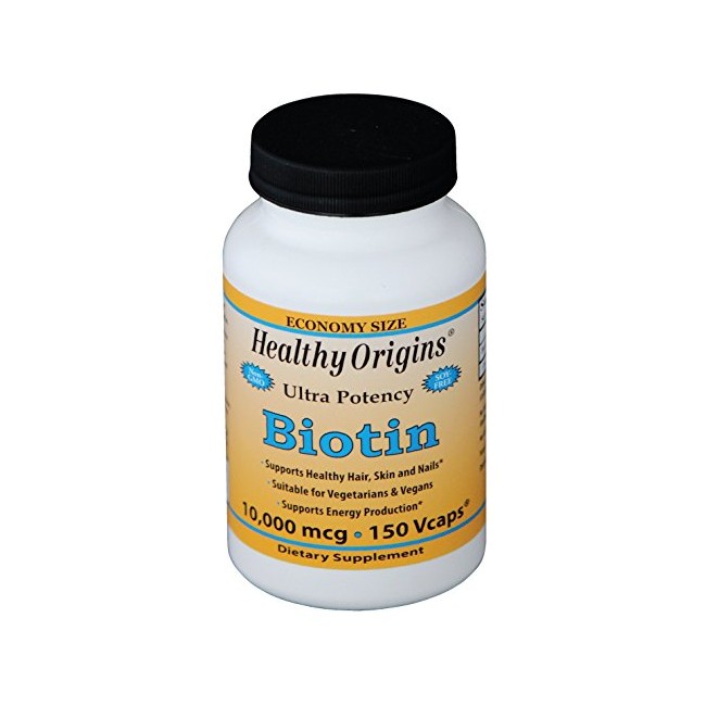 Healthy Origins Biotin 10,000 Mcg Vcaps, 150 Count