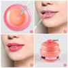 Newtay 20 Pcs Silicone Lip Brush Covers and Lip Brushes