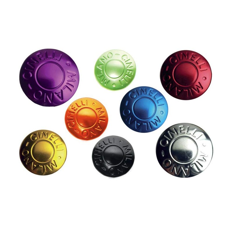 cinelli TAMANCMETR2 Bicycle Road Bike Metal Bar End Caps Red