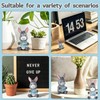 GGSTDDUP 4 Inch Positive Donkey, Inspirational Donkey Resin Figurine