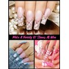EBANKU 120 PCS Coffin Dual Nail Forms for Poly Gel,
