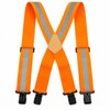 Men's Fluorescent Work Suspenders 5cm Wide Adjustable Elastic X-Back Braces