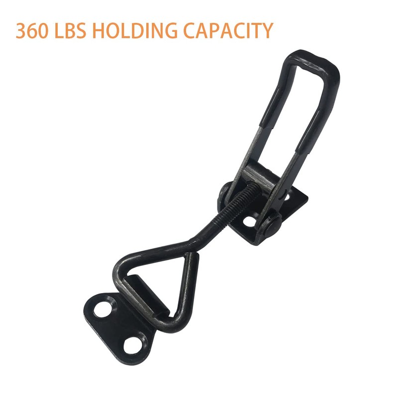 Black Toggle Latch Clamp, Heavy Duty Adjustable Toggle Clamp for