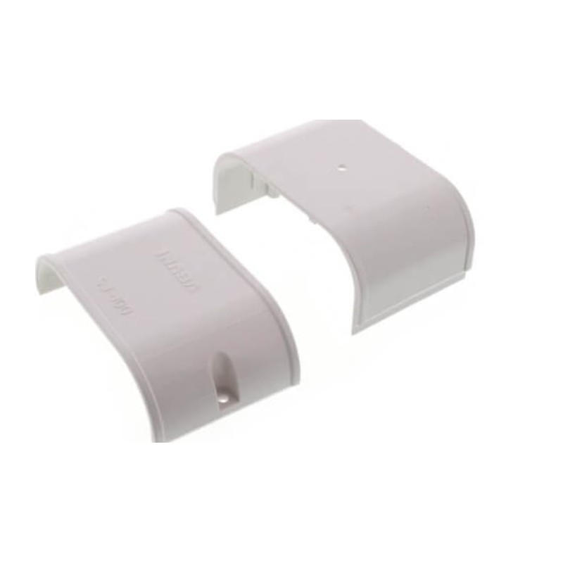 White Slim Duct Coupler, Line Set Cover, SJ-100-W Compatible