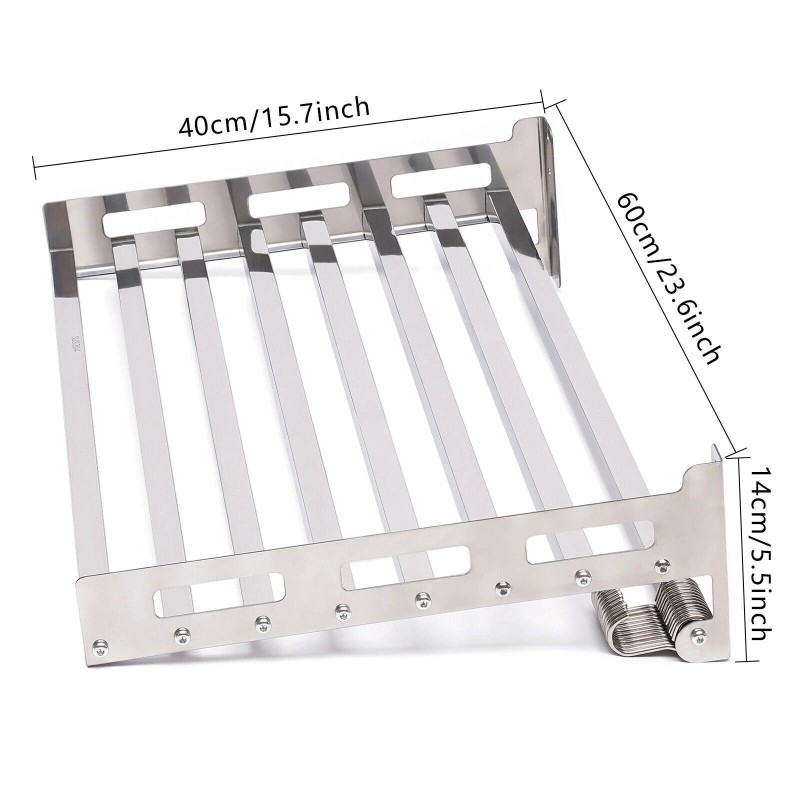 CNCEST Wall Mount Microwave Oven Shelf Kitchen Item Storage Bracket