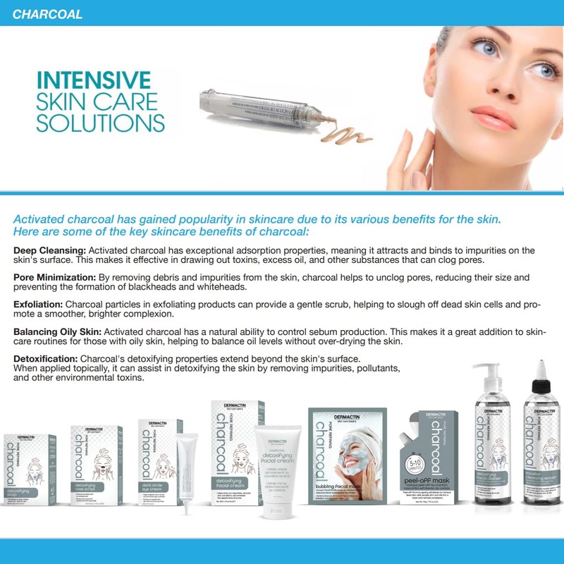 Dermactin Pore Refining Charcoal Nose Strips 6-Count