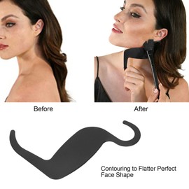 Stencil for Makeup Brushes Set, Contour Curve Makeup Eyebrow Eyeliner Shaper Models Card, Face Make Up Stencils Nose Eyebrow Cheekbone Contour Stencils Reusable For Beginners(Black)